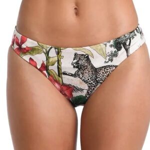 L’Agence Nicole Bikini Bottom in Jungle Multi Sz XS